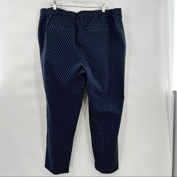Isaac Mizrahi blue white polka dot pants trousers size 28WT - Picture 4 of 9